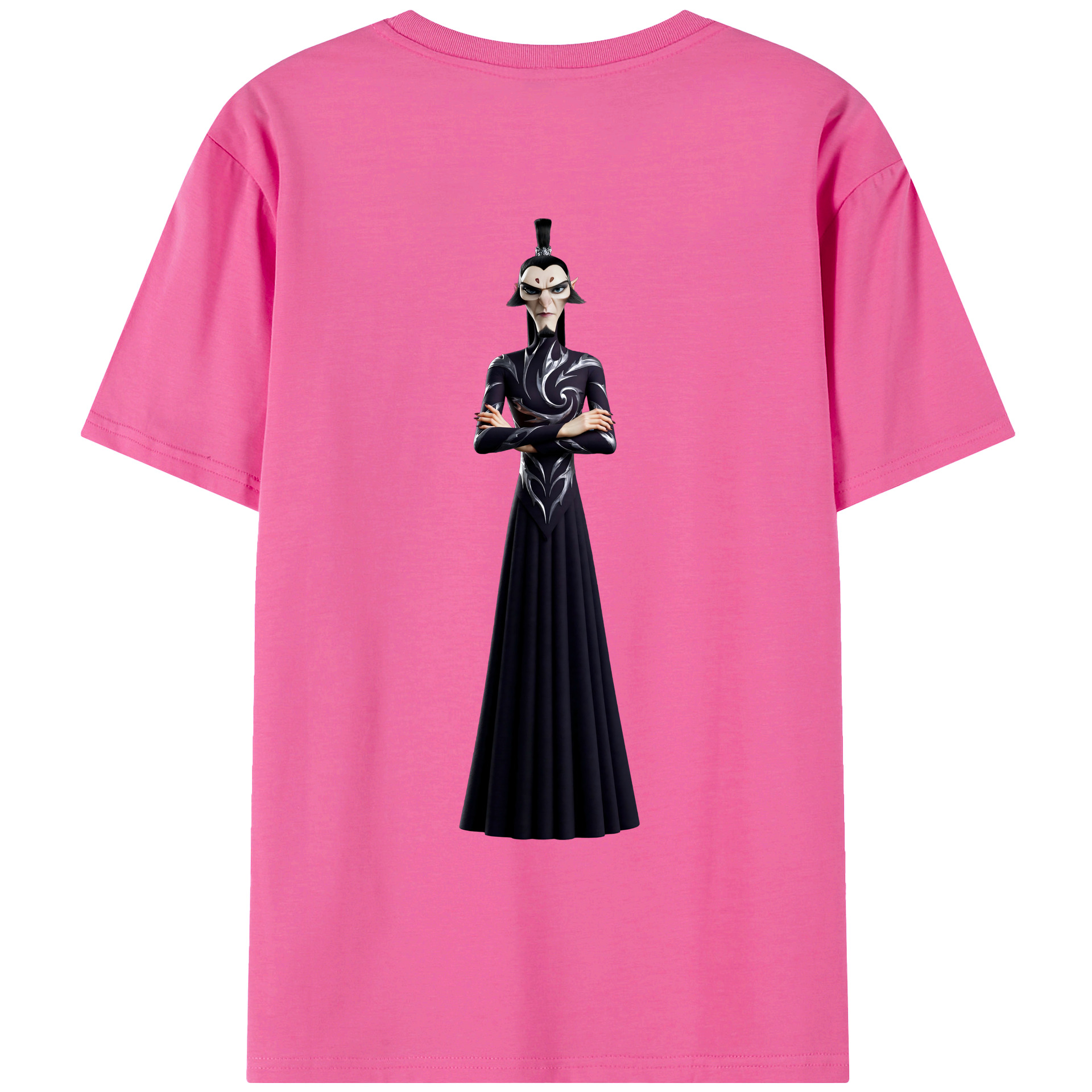 （画像用） Ne Zha 2 ナタ 魔童の大暴れ レディース半袖Tシャツ(バックプリント)